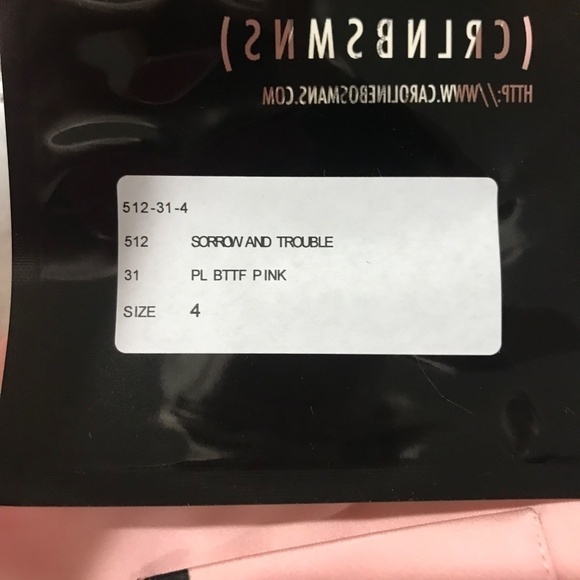 Caroline Bosman's Grumpy Dwarf Pink Button Blazer Size 4 - Picture 8 of 9